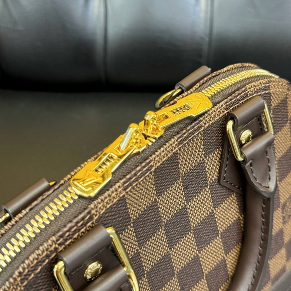 Louis Vuitton N40606 Alma BB Damier Ebene Brown Canvas Small handbag purse full - Picture 7 of 12